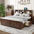 King Bed with Storage Headboard, 2 Drawers & USB Ports