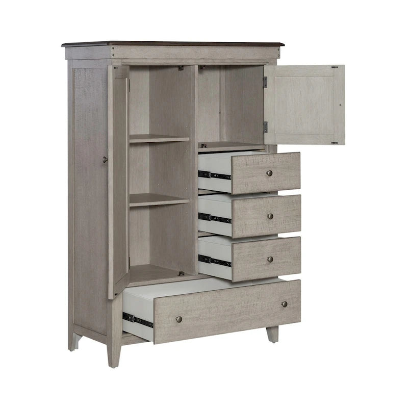 Weathered Linen Door Chest