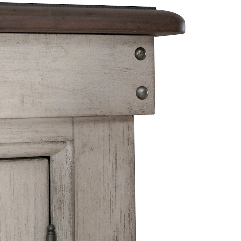 Weathered Linen Door Chest