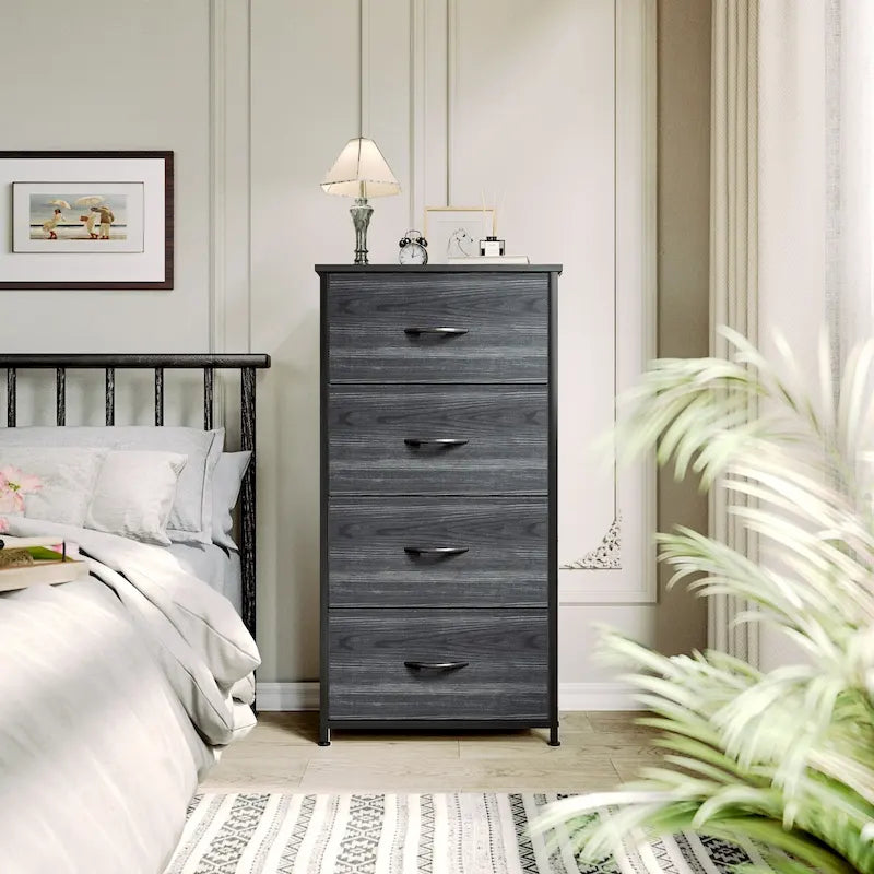 4-Drawer Fabric Dresser Storage Tower