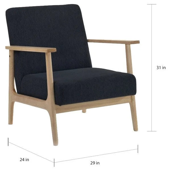 Modern Black Accent Chair