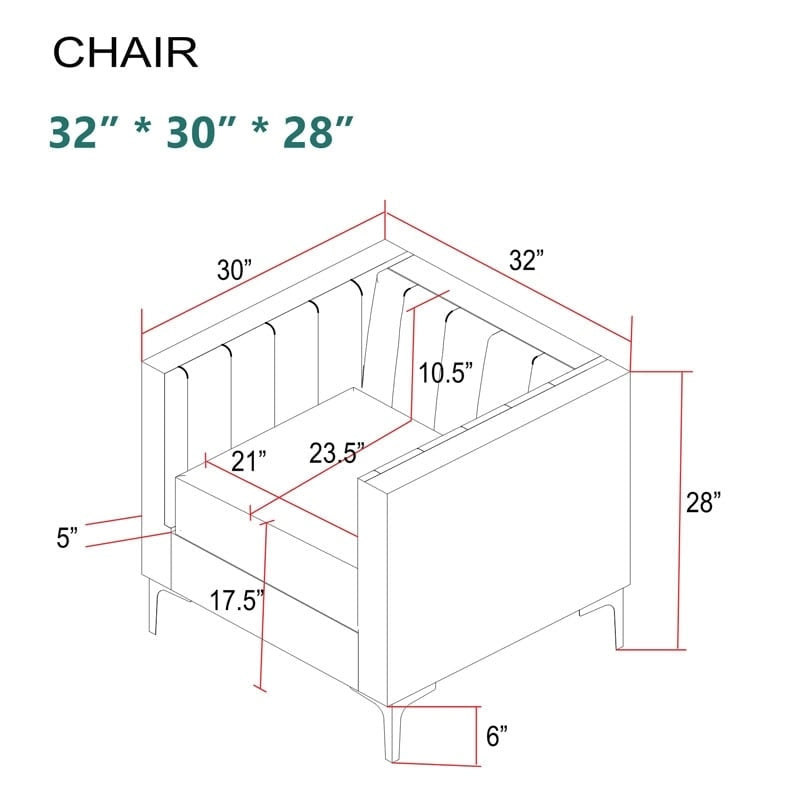 Upholstered Accent Living Room Chair