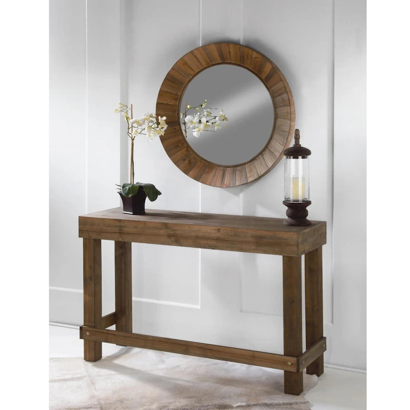Fir Wood Console Table, 31 or 39.5 in. High
