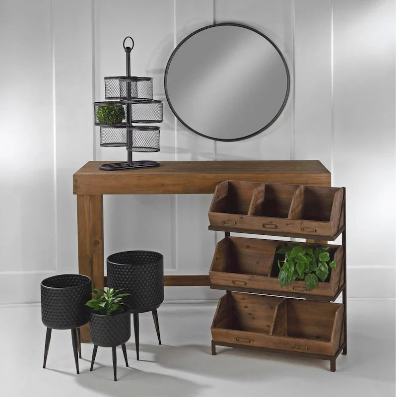 Fir Wood Console Table, 31 or 39.5 in. High