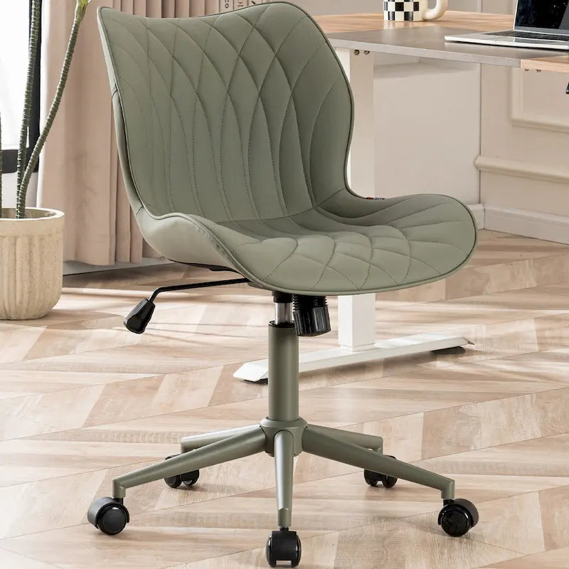 Swivel Armless Desk Chair Office Chairs Makeup Vanity Chair
