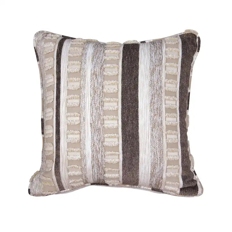 Contemporary Track Arm Sofa with Loose Back Pillows and Wood Legs