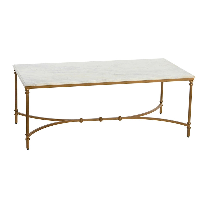 Libertine Genuine Marble and Metal Coffee Table