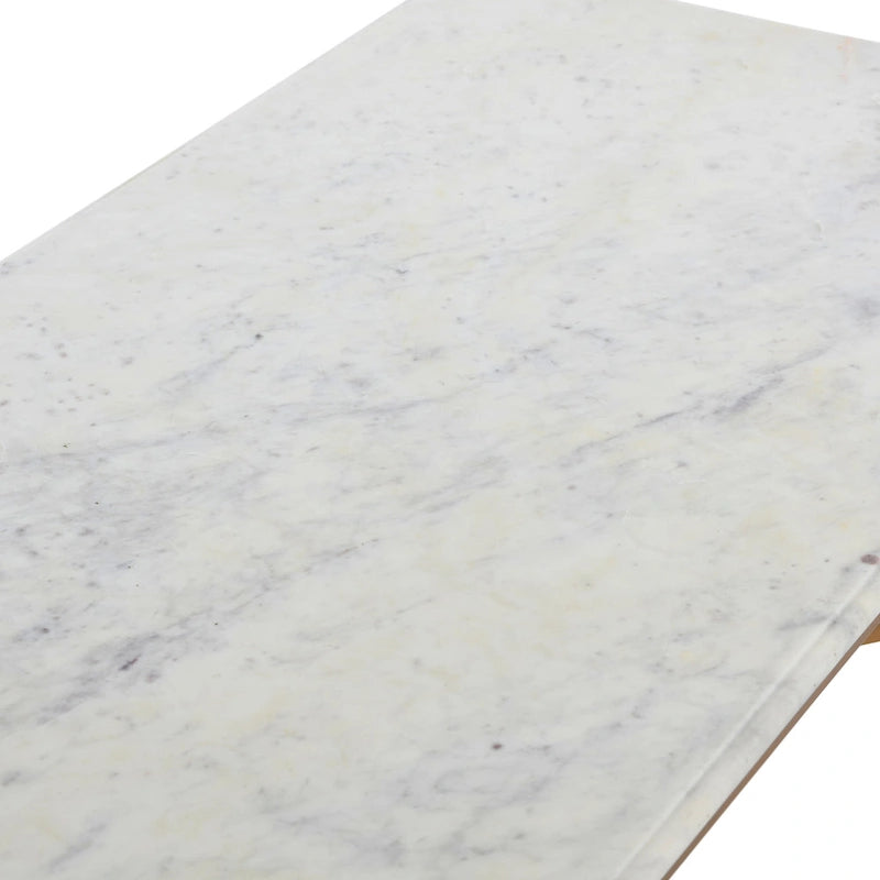 Genuine Marble and Metal Coffee Table