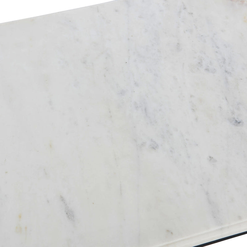 Genuine Marble and Metal Coffee Table